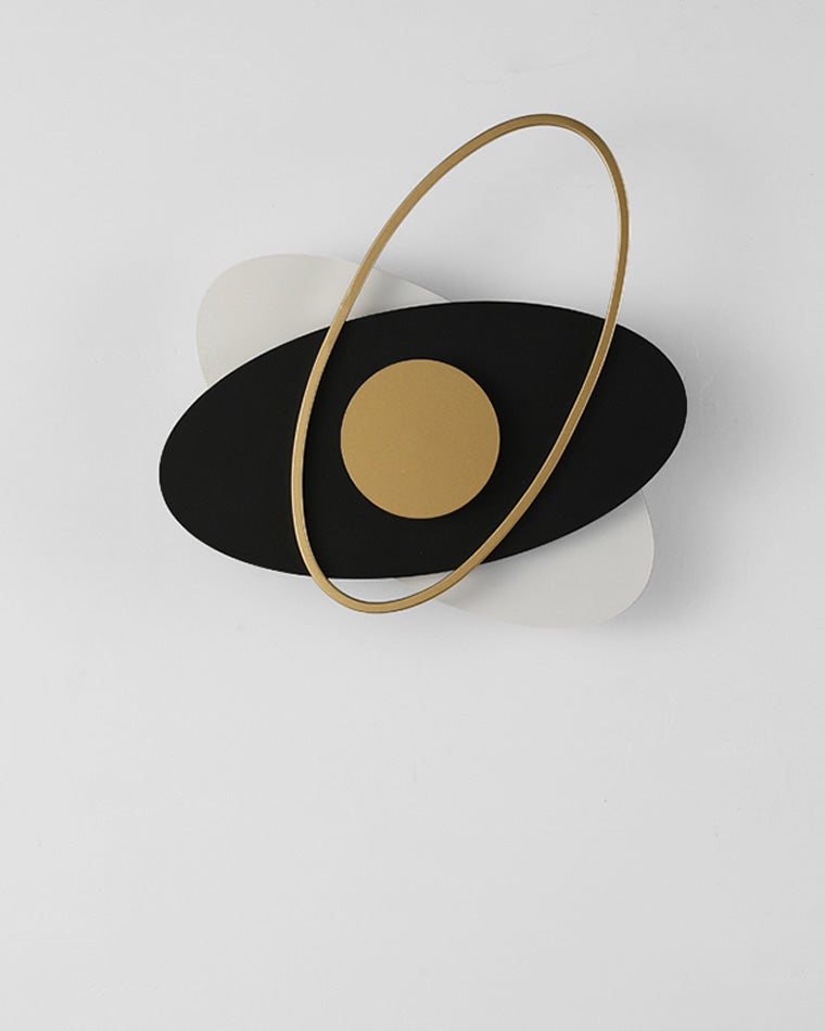 Applique Murale Frosted Oval Accent