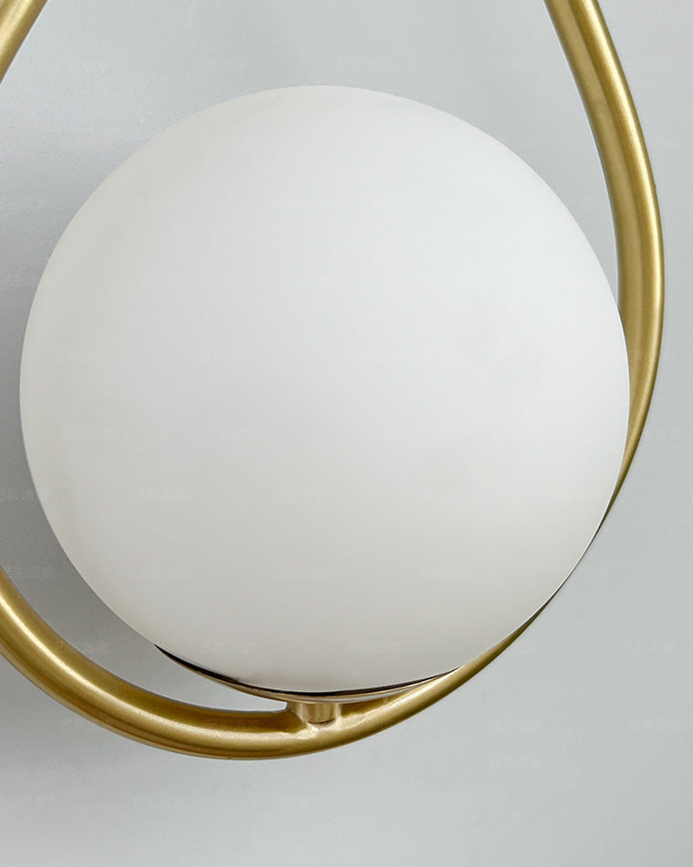 Applique Murale Globe en Verre Goutte d'Eau