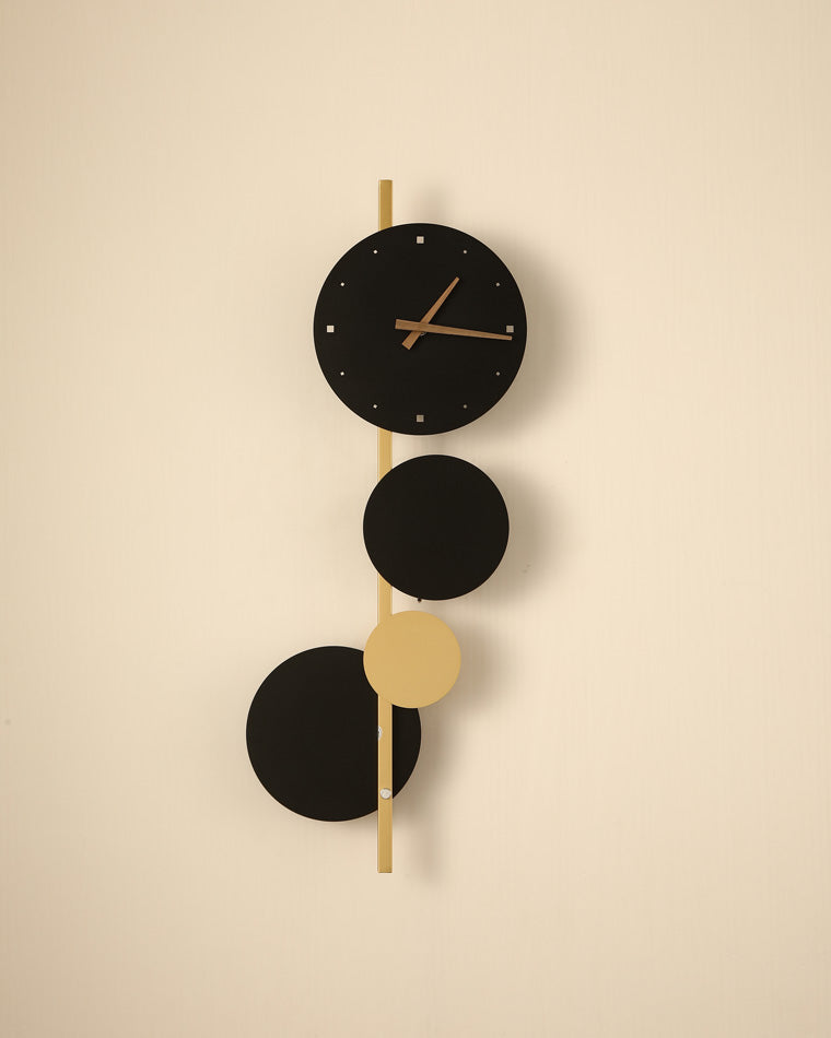Applique Murale Horloge Sculpturale avec Éclairage LED