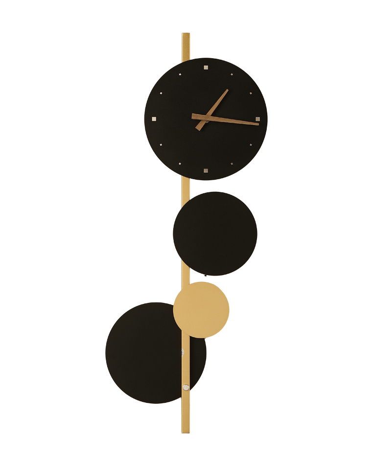 Applique Murale Horloge Sculpturale avec Éclairage LED