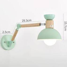 Applique Murale LED Articulée - Équilibre Moderne en Bois et Métal