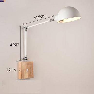 Applique Murale LED Articulée - Équilibre Moderne en Bois et Métal