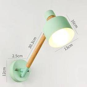 Applique Murale LED Articulée - Équilibre Moderne en Bois et Métal