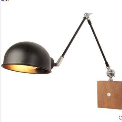 Applique Murale LED Articulée - Équilibre Moderne en Bois et Métal