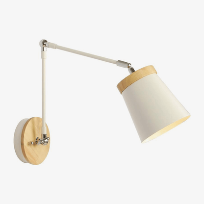 Applique Murale LED Articulée - Équilibre Moderne en Bois et Métal