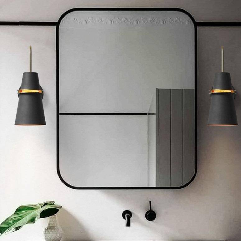 Applique Murale LED Conique - Retro Chic Design pour Chambre et Salle de Bain