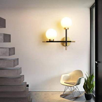 Applique Murale LED Élégance - Design Métal et Verre pour Chambre et Salon