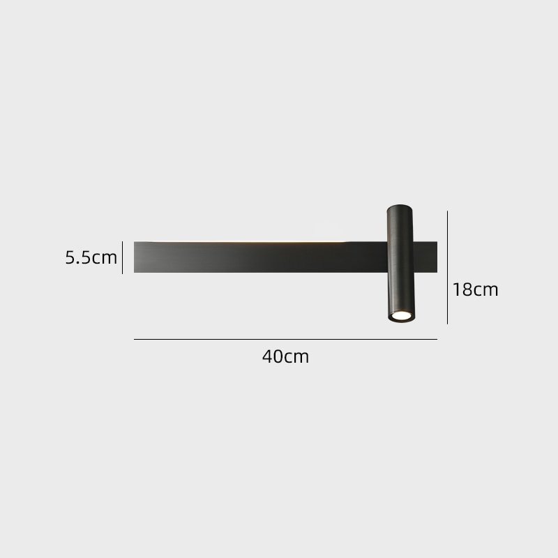 Applique Murale LED Minimaliste - Irvinne Design Moderne pour Chambre et Salon