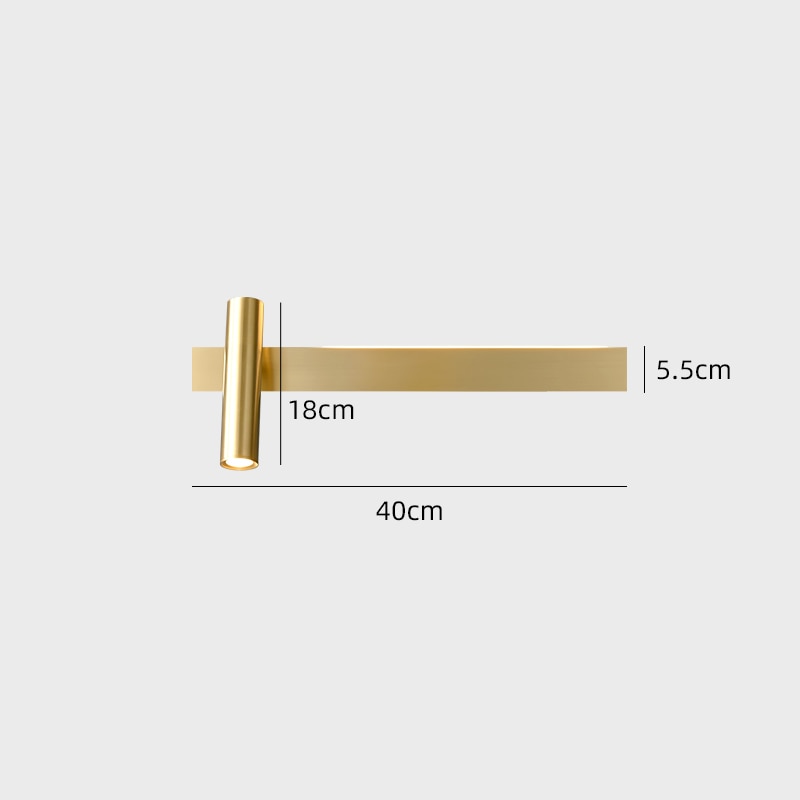 Applique Murale LED Minimaliste - Irvinne Design Moderne pour Chambre et Salon