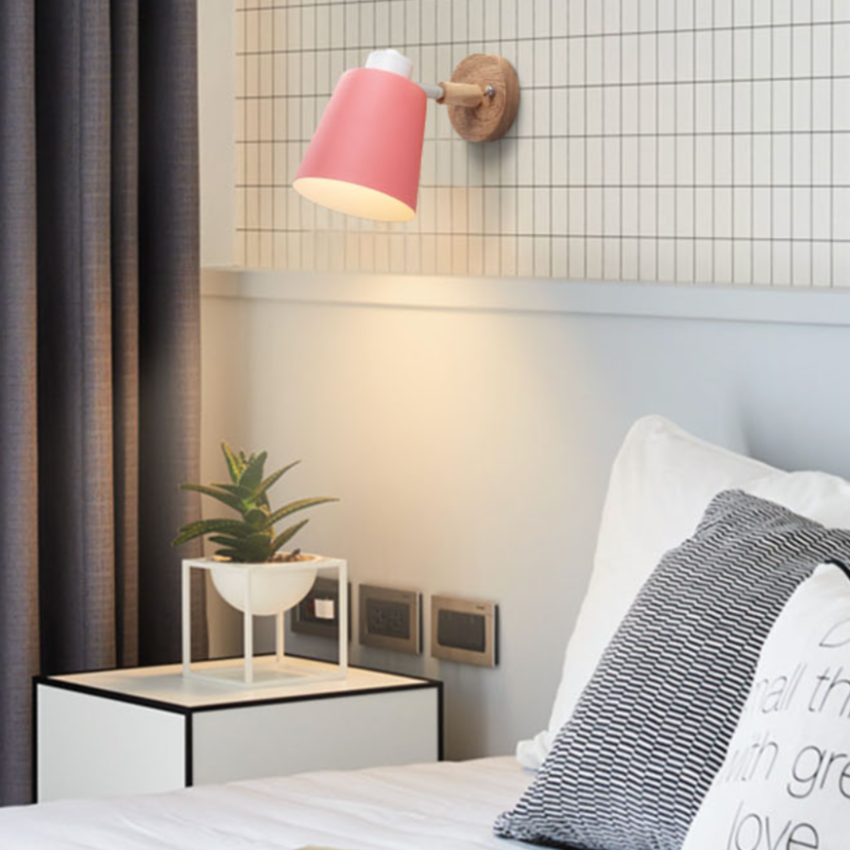 Applique Murale LED Orientable - Élégance Naturelle en Bois et Métal