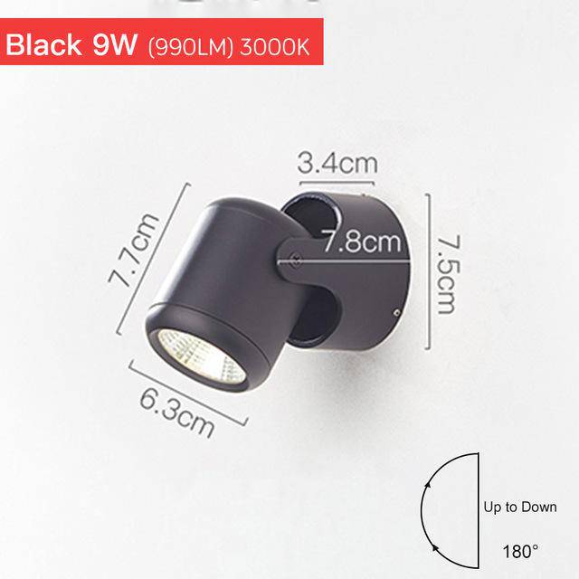 Applique Murale LED Orientable - Parsimony Design Moderne pour Salon et Chambre