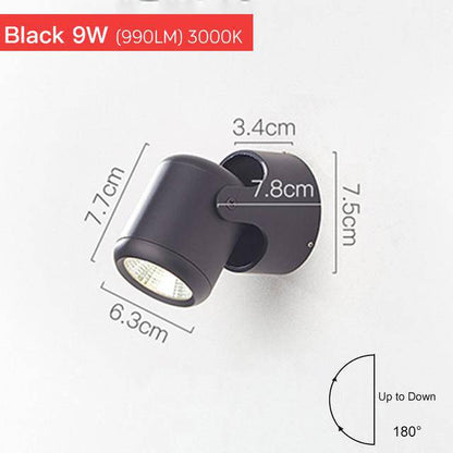 Applique Murale LED Orientable - Parsimony Design Moderne pour Salon et Chambre