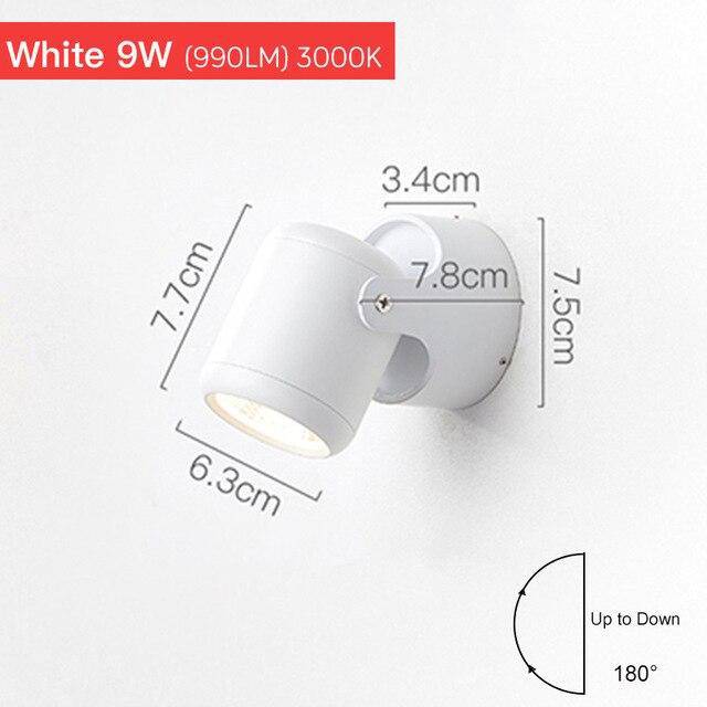 Applique Murale LED Orientable - Parsimony Design Moderne pour Salon et Chambre