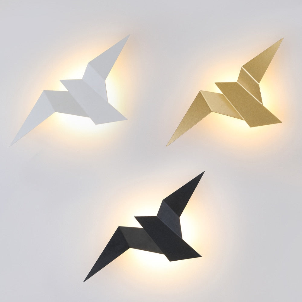 Applique Murale LED Origami - Naila Design Moderne pour Chambre et Salon