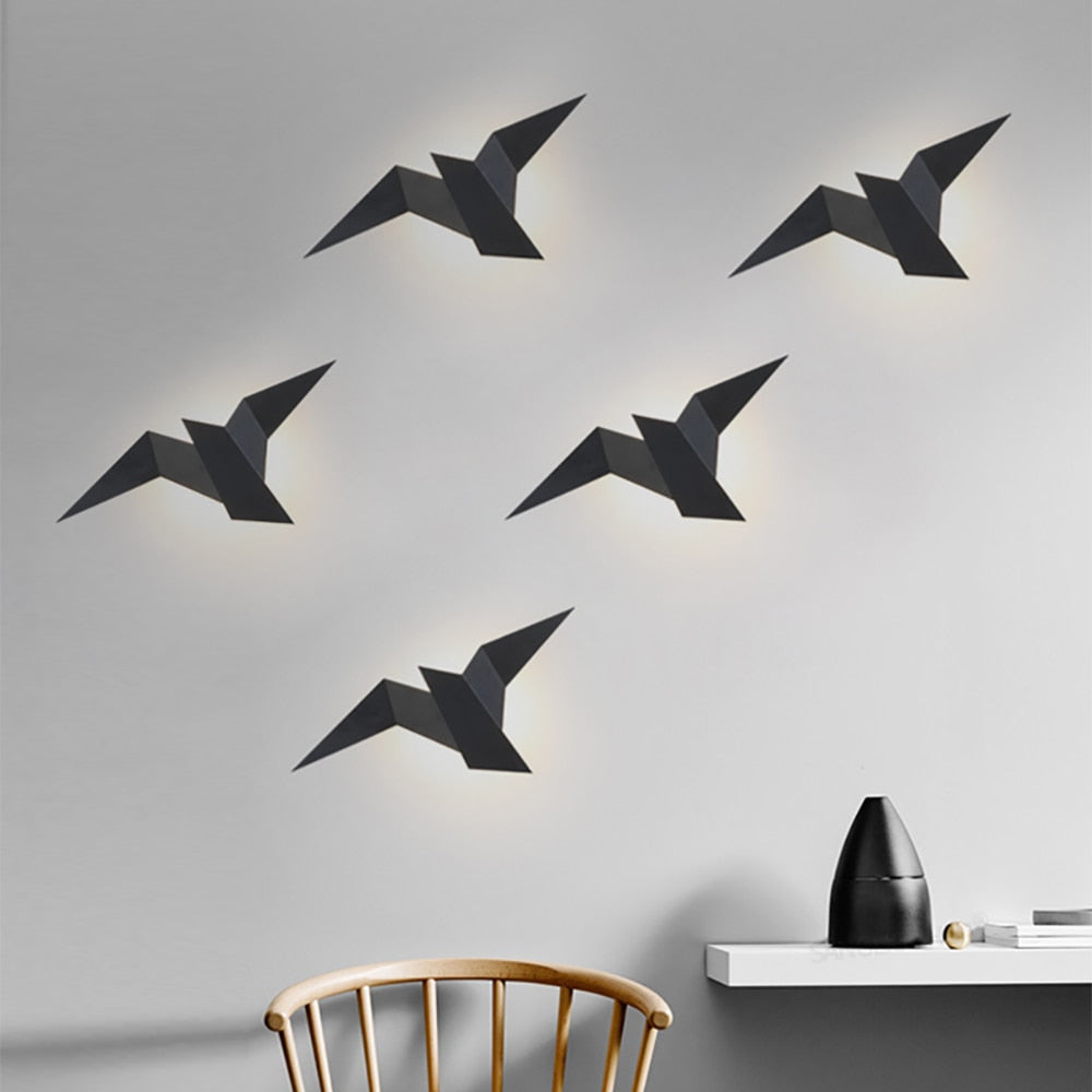 Applique Murale LED Origami - Naila Design Moderne pour Chambre et Salon