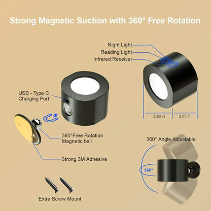 Applique Murale LED Rechargeable - TouchLight Design Moderne