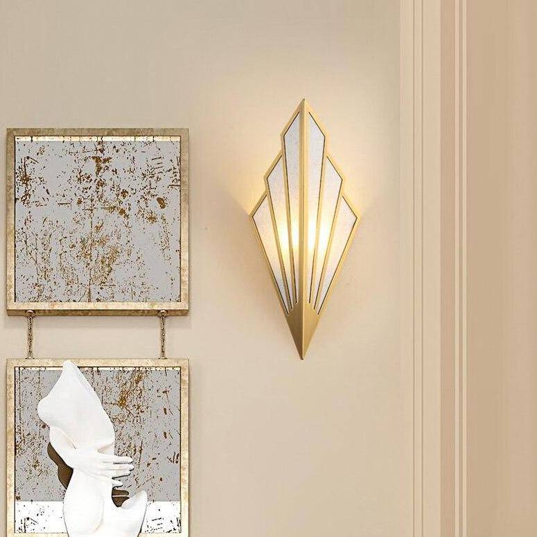 Applique Murale LED Triangulaire - Éclat Vintage Design Rétro