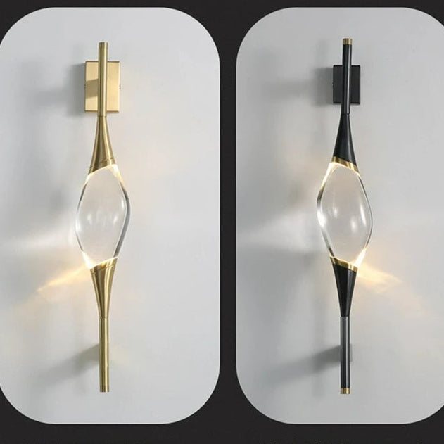 Applique Murale Laiton Verre Design