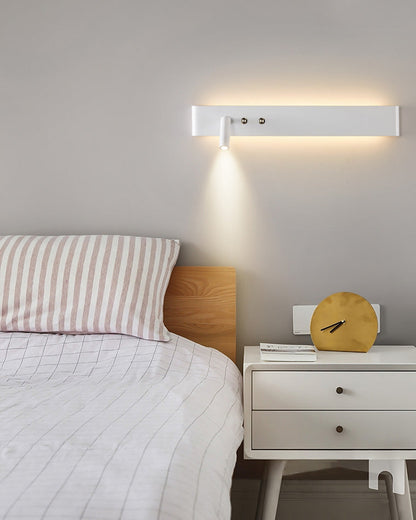 Applique Murale Linéaire avec Spot Orientable et Interrupteur