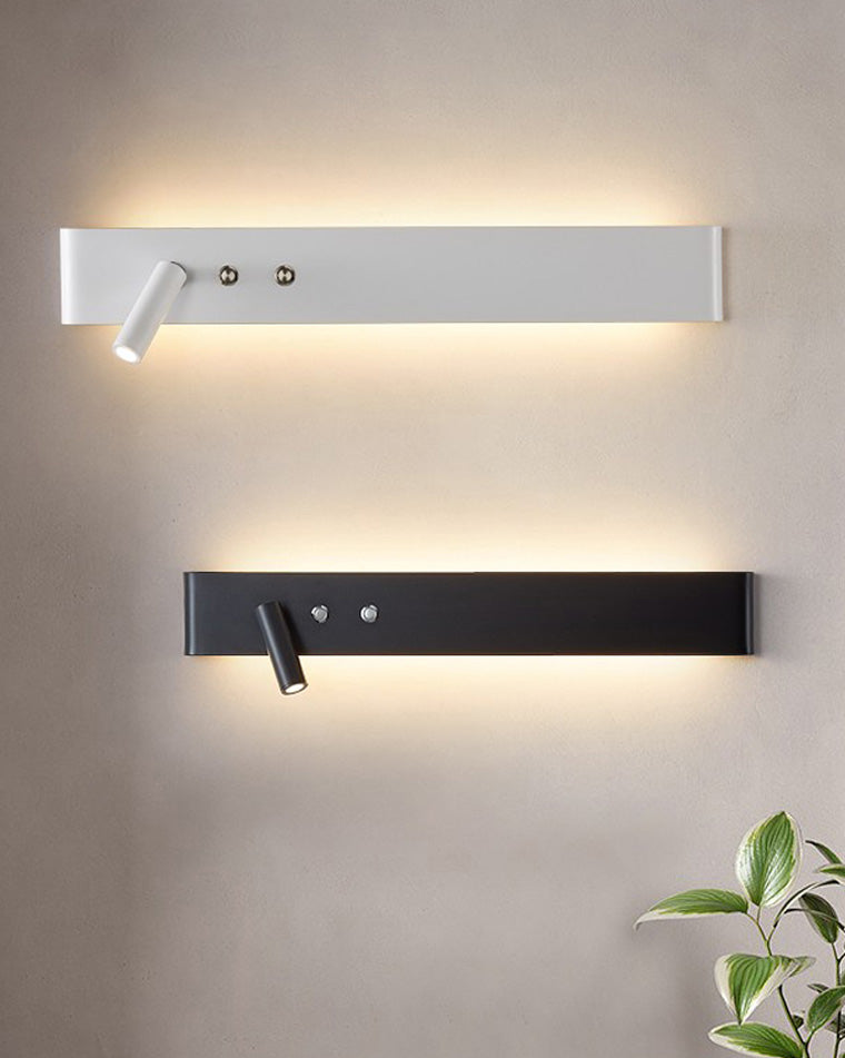 Applique Murale Linéaire avec Spot Orientable et Interrupteur