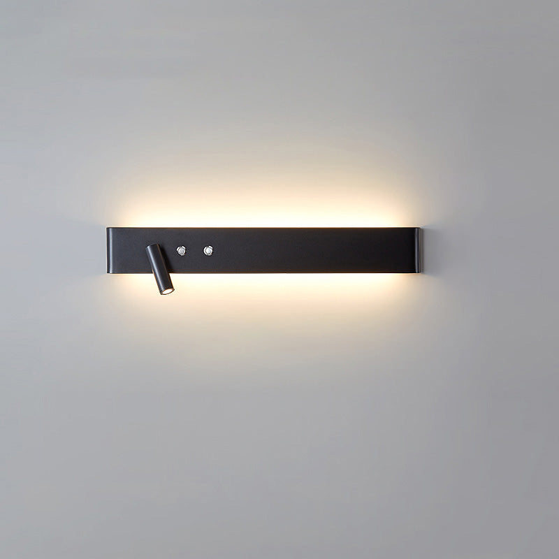 Applique Murale Linéaire avec Spot Orientable et Interrupteur