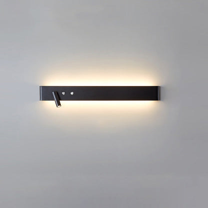 Applique Murale Linéaire avec Spot Orientable et Interrupteur