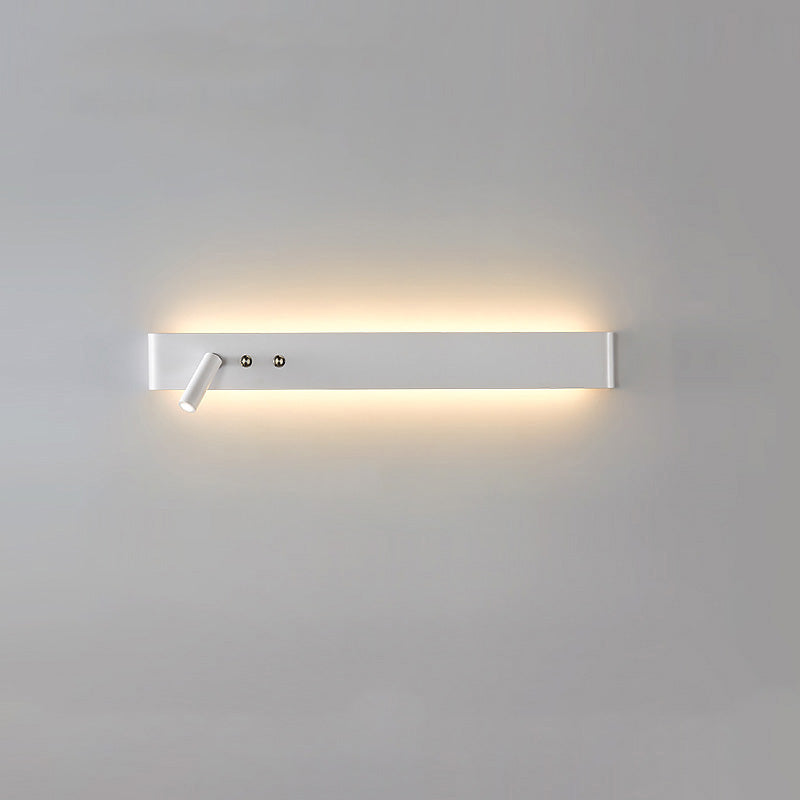 Applique Murale Linéaire avec Spot Orientable et Interrupteur