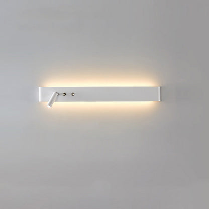 Applique Murale Linéaire avec Spot Orientable et Interrupteur