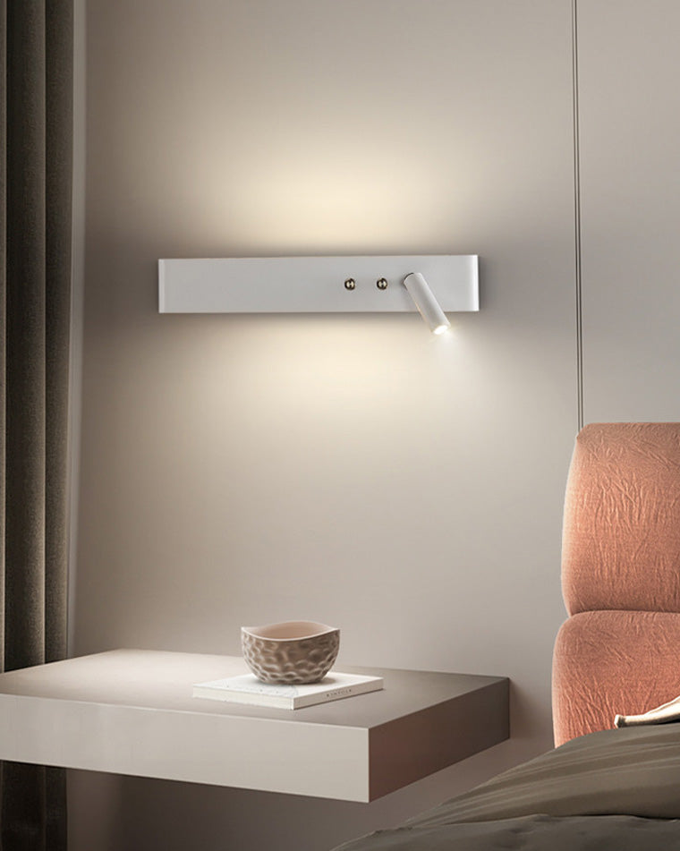 Applique Murale Linéaire avec Spot Orientable et Interrupteur