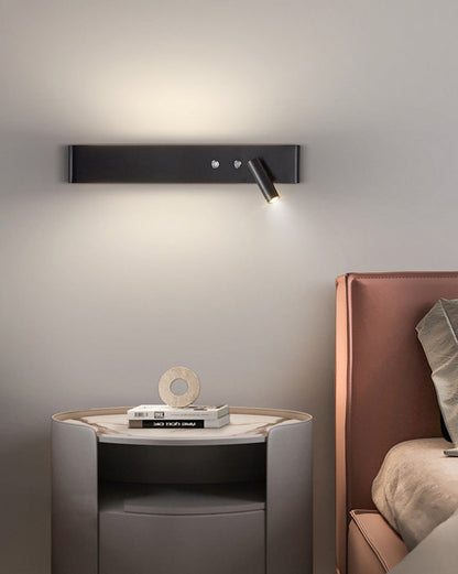 Applique Murale Linéaire avec Spot Orientable et Interrupteur