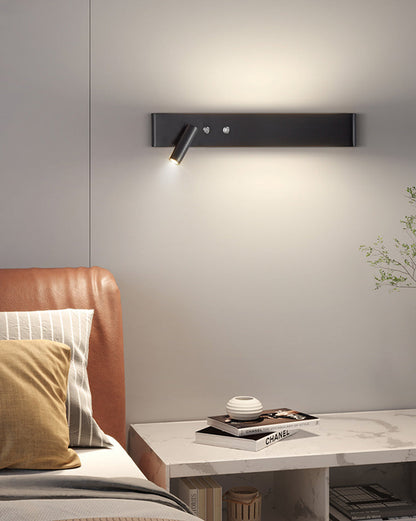Applique Murale Linéaire avec Spot Orientable et Interrupteur