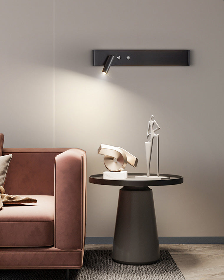 Applique Murale Linéaire avec Spot Orientable et Interrupteur
