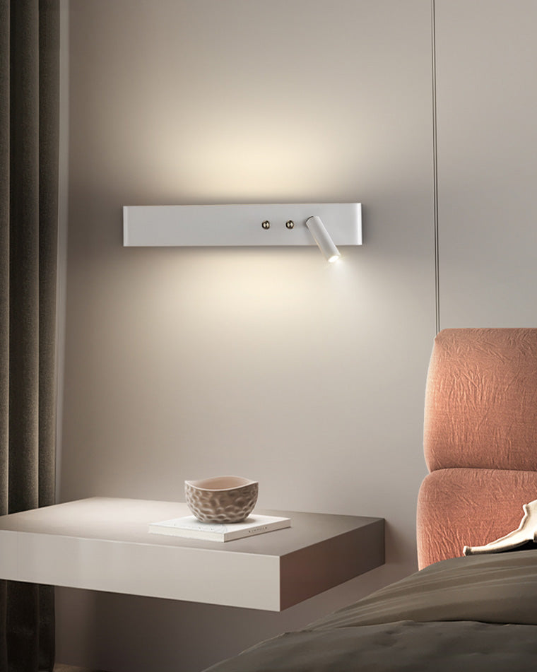 Applique Murale Linéaire avec Spot Orientable et Interrupteur