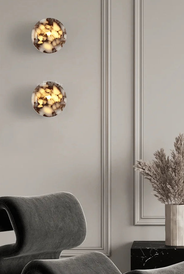 Applique Murale Marbre Noir DESIGN
