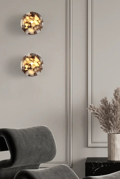 Applique Murale Marbre Noir DESIGN