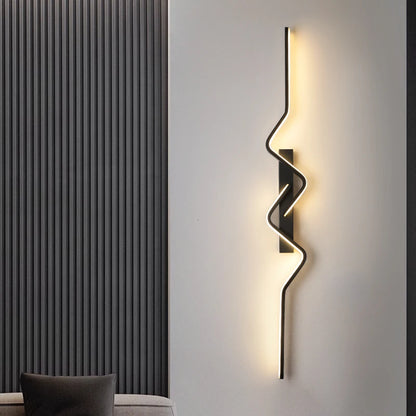 Applique Murale Noire LED Dimmable Éclairage Moderne Pour Cuisine Et Chambre