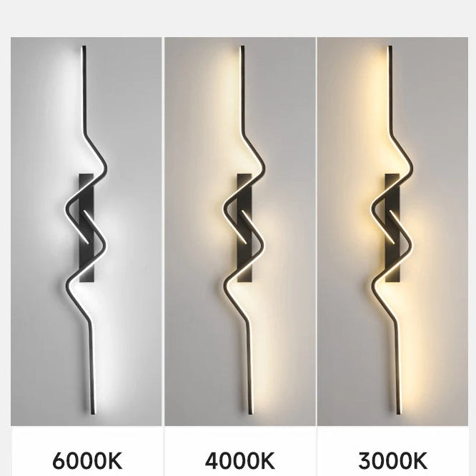 Applique Murale Noire LED Dimmable Éclairage Moderne Pour Cuisine Et Chambre