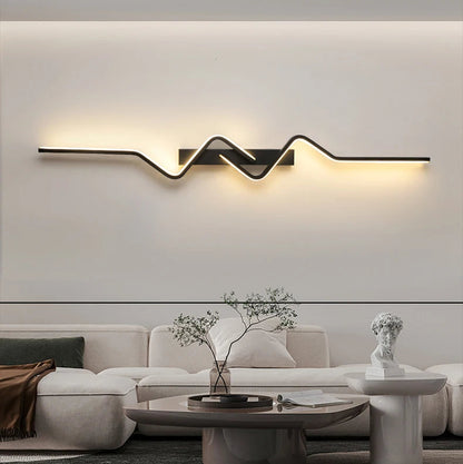 Applique Murale Noire LED Dimmable Éclairage Moderne Pour Cuisine Et Chambre