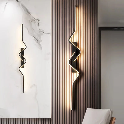 Applique Murale Noire LED Dimmable Éclairage Moderne Pour Cuisine Et Chambre