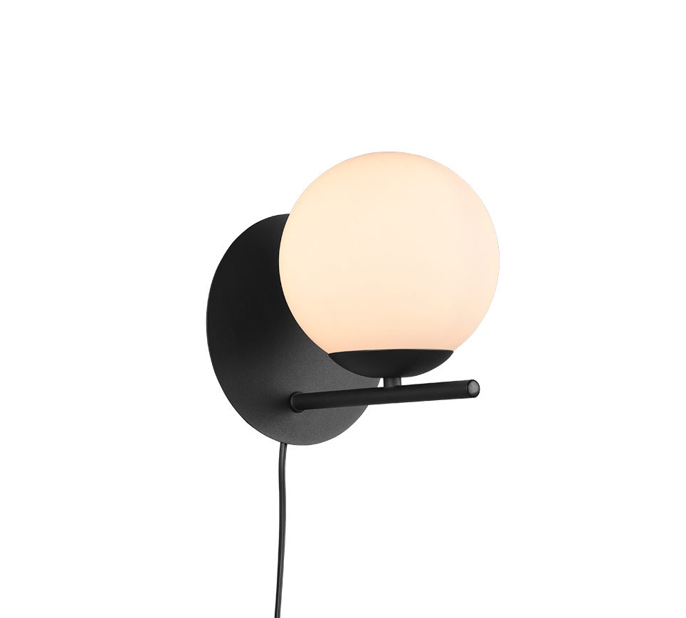 Applique Murale Noire et Blanche GLOBE