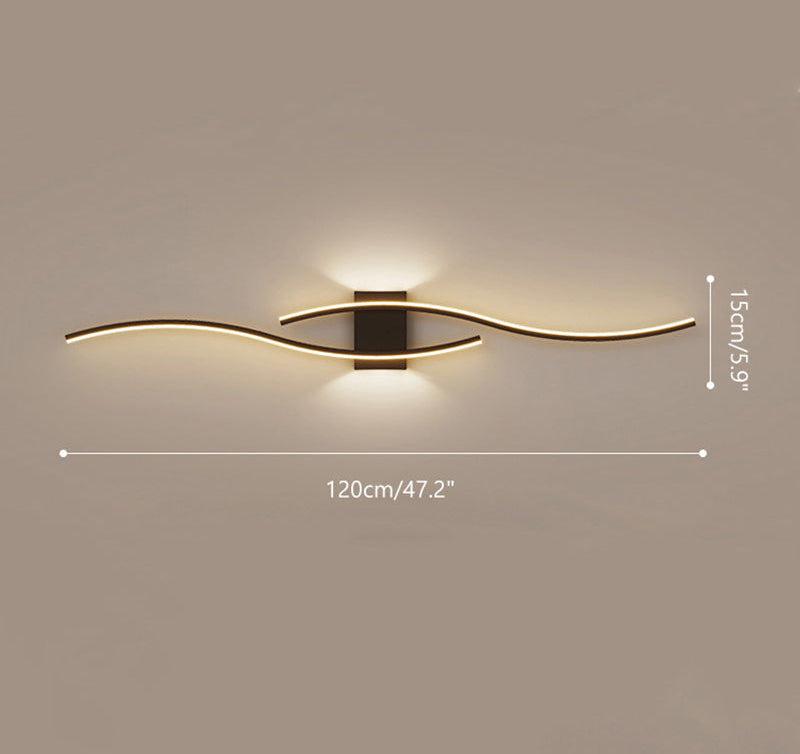 Applique Murale Ondulation Élégante – Design Moderne