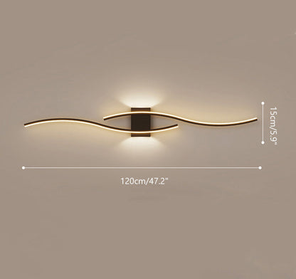 Applique Murale Ondulation Élégante – Design Moderne