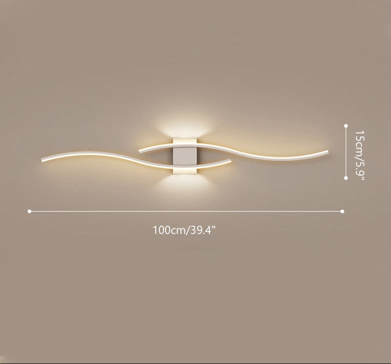 Applique Murale Ondulation Élégante – Design Moderne