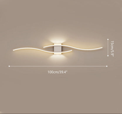 Applique Murale Ondulation Élégante – Design Moderne