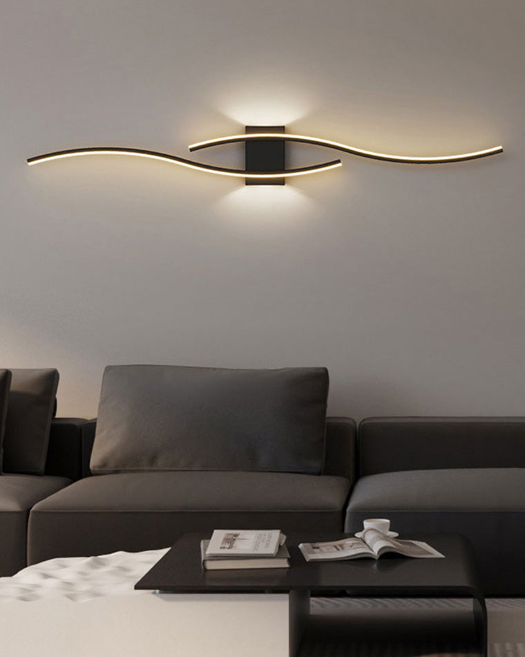 Applique Murale Ondulation Élégante – Design Moderne