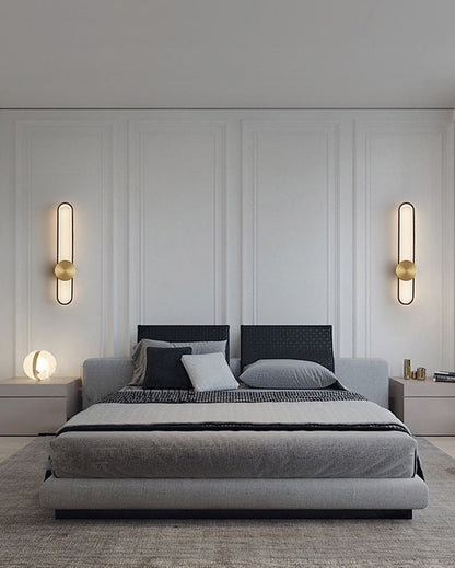 Applique Murale Ovale Longue à LED – Élégance et Simplicité