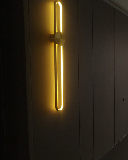 Applique Murale Ovale Longue à LED – Élégance et Simplicité