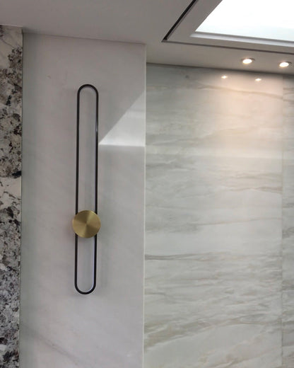 Applique Murale Ovale Longue à LED – Élégance et Simplicité