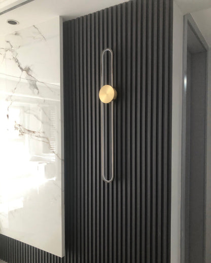 Applique Murale Ovale Longue à LED – Élégance et Simplicité