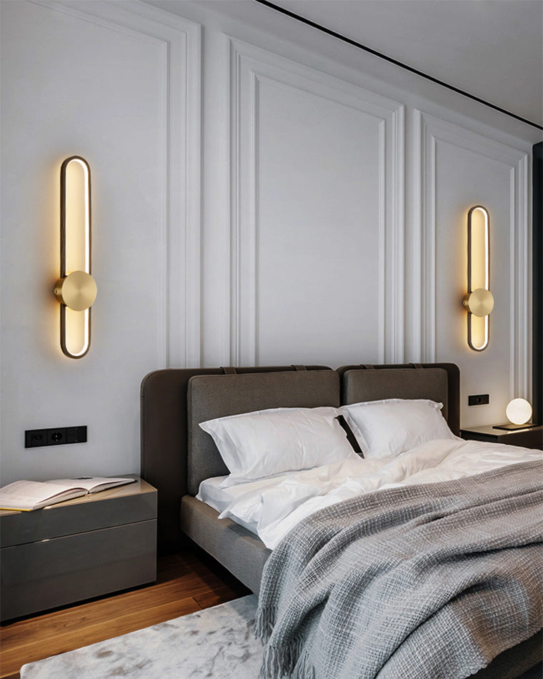 Applique Murale Ovale Longue à LED – Élégance et Simplicité